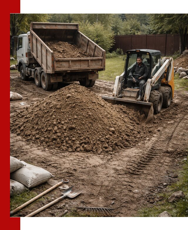 Суглинок для планировки участков в Мысках с доставкой и выгрузкой