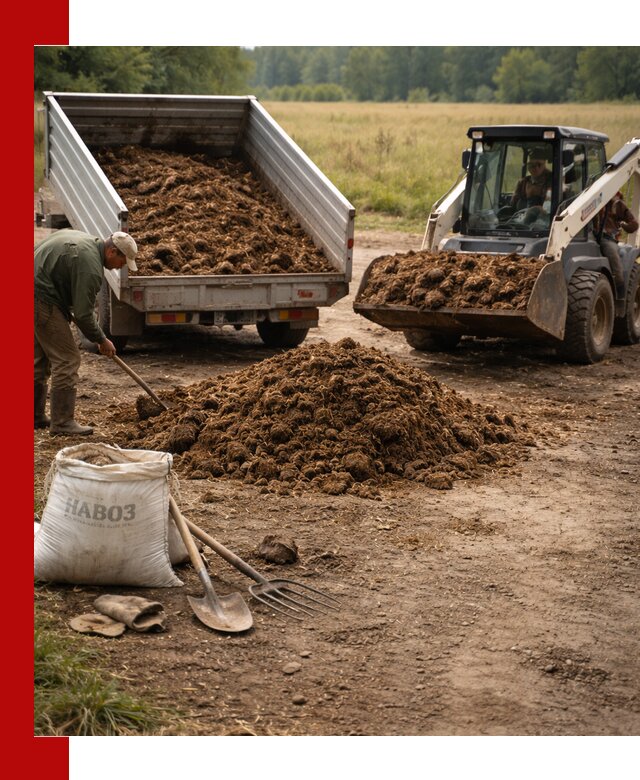 Доставка конского навоза в Мысках с разгрузкой и доставкой на объект