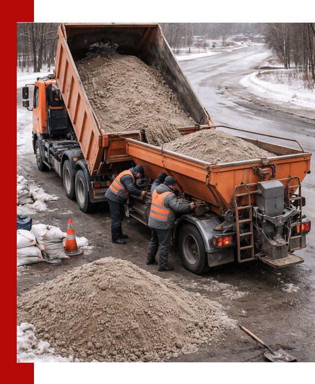 Поставка и вывоз пескосоля в Мысках оптом и в розницу