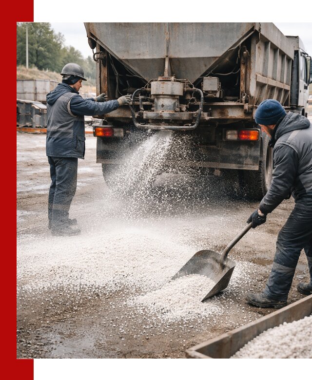 Доставка и продажа хлористого кальция в Мысках