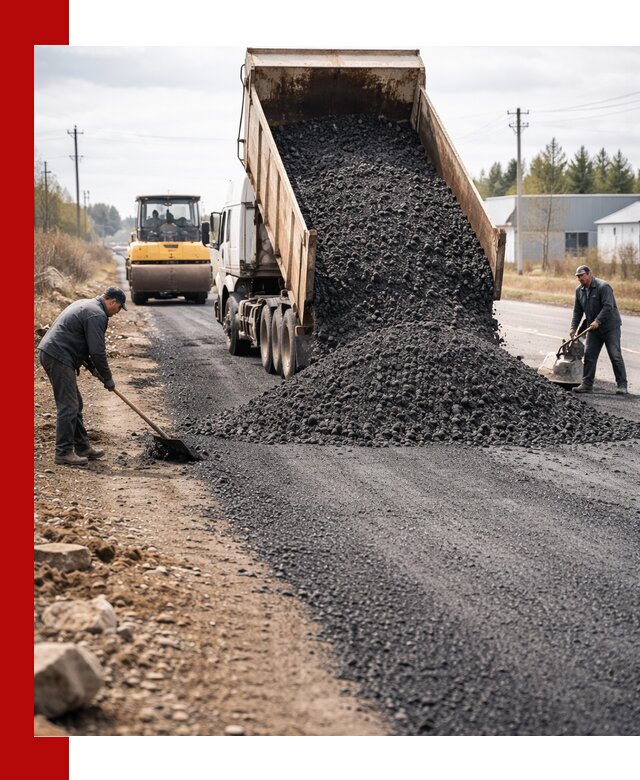 Асфальтовая крошка для дорог в Мысках — поставка и доставка