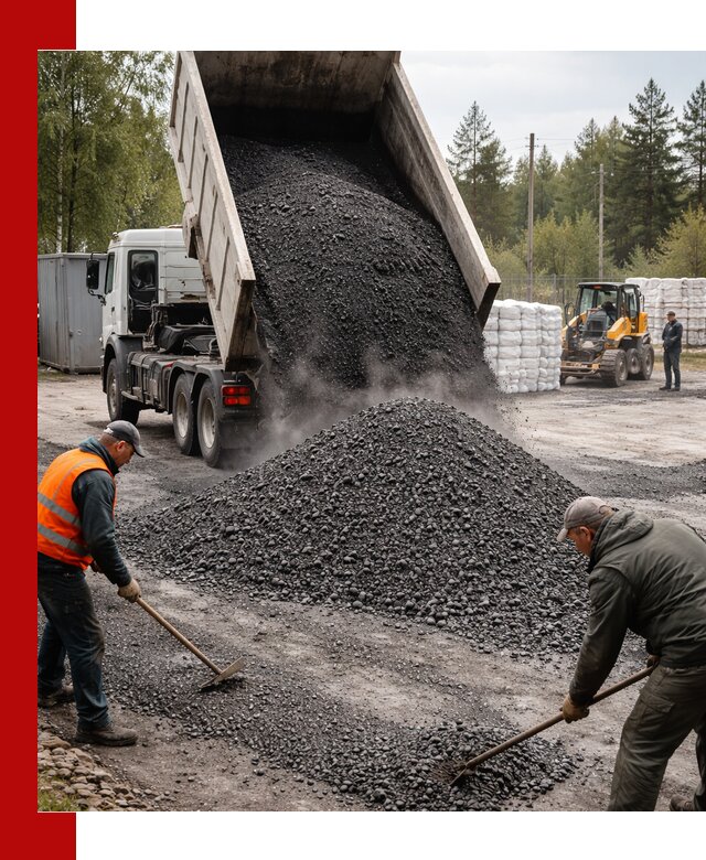 Доставка и продажа асфальтного гранулята в Мысках