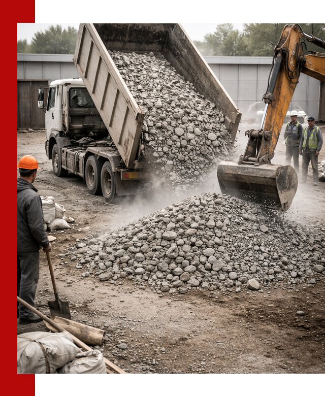 Доставка дробленого бетона в Мысках оптом и в розницу
