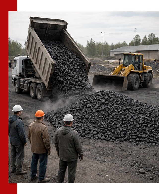 Доставка угля антрацита в Мысках с самосвалами и погрузкой