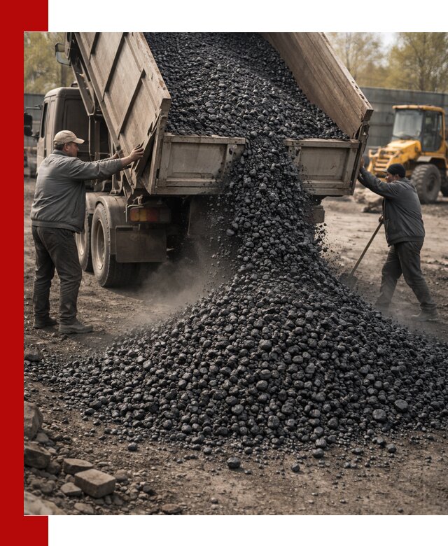 Доставка угля семечка самосвалами в Мысках