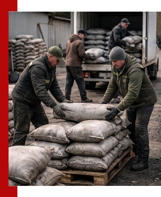 Доставка угля в мешках по выгодным ценам в Мысках