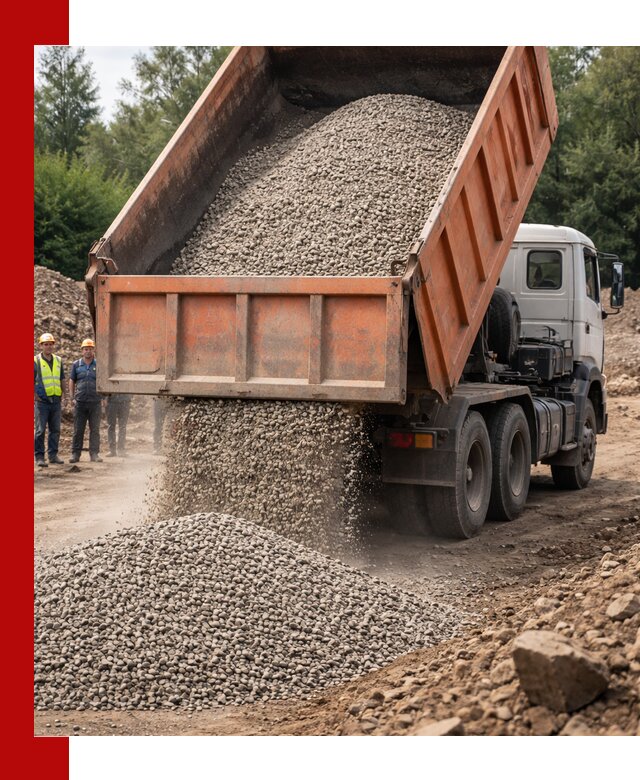 Доставка сыпучих материалов самосвалом в Мысках быстро и надежно