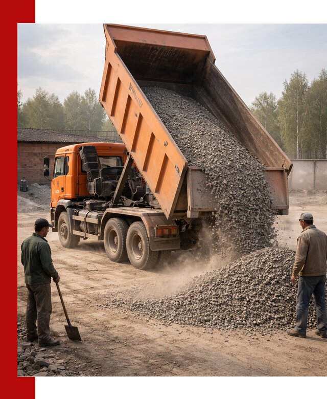 Доставка самосвалом 20 м3 в Мысках быстро и надежно