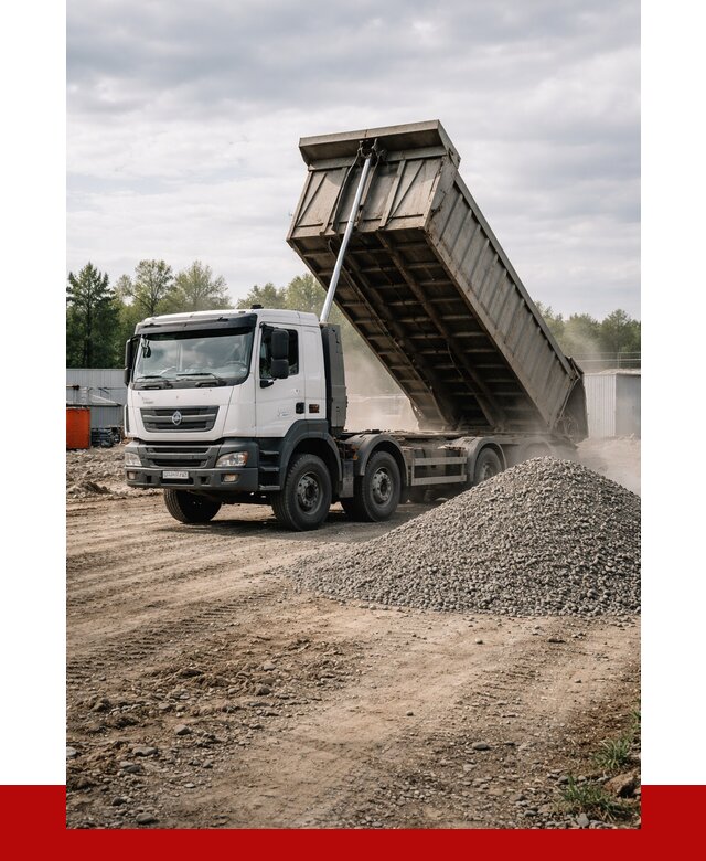 Доставка самосвалом 40 кубов в Мысках от 9129 р. | ПРОНЕРУДМси