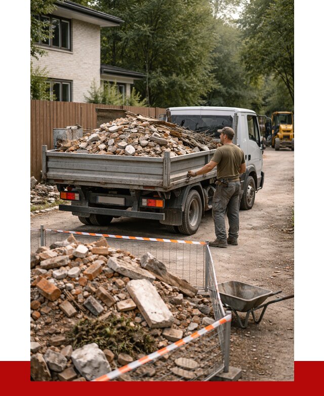 Вывоз строительного мусора с погрузкой в Мысках от 7607 р | ПРОНЕРУДМси