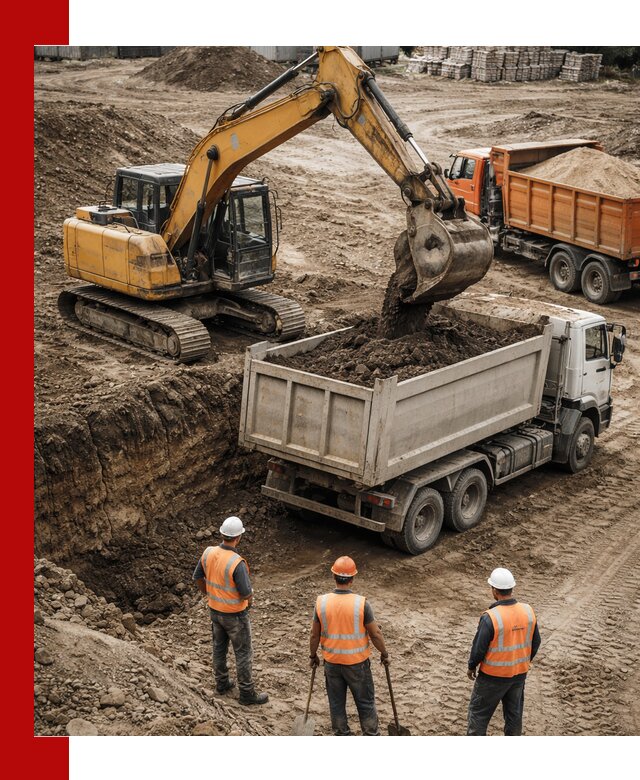 Разработка грунта для строительства и благоустройства в Мысках