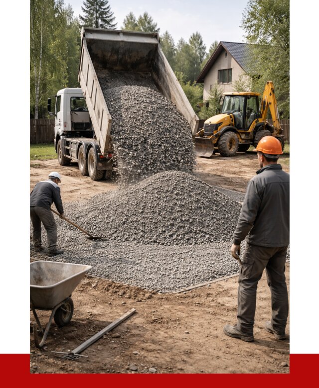 Отсыпка участка щебнем в Мысках от 6593 р. ПРОНЕРУДМси